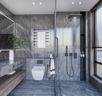 现代卫生间 卫浴 洁具  马桶 花洒 喷淋